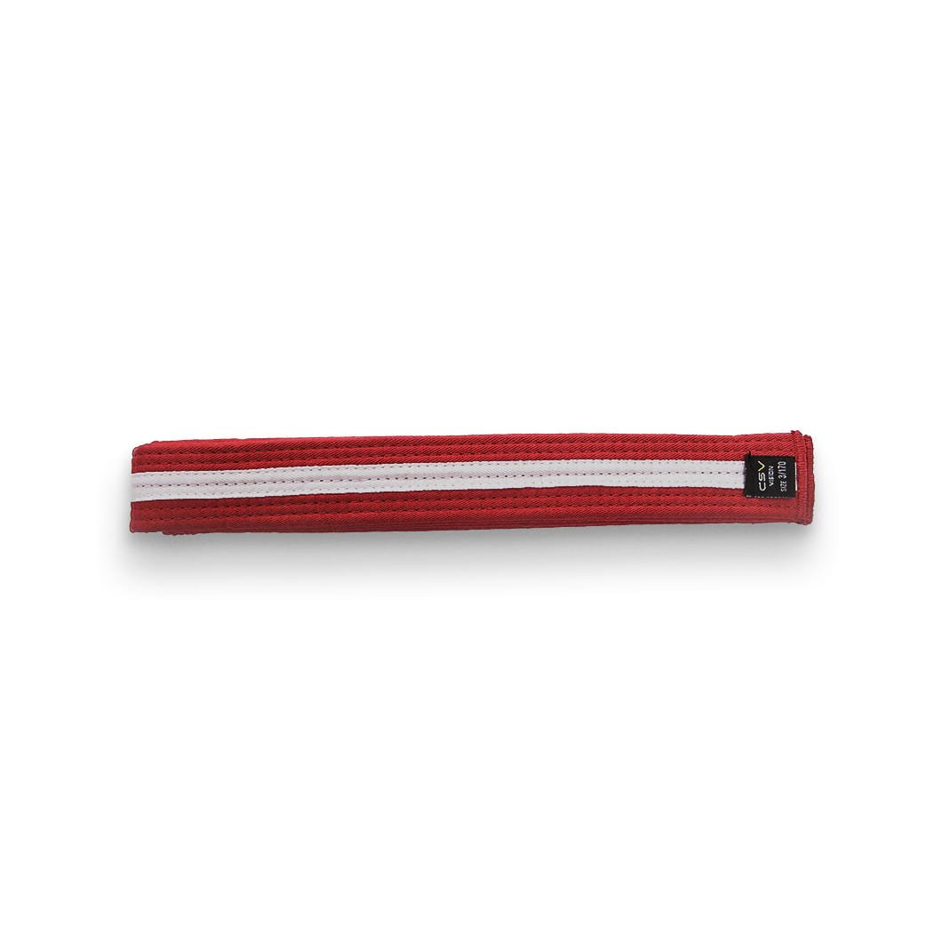 STRIPED BELT RED